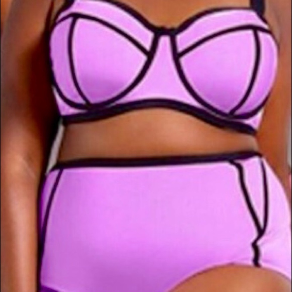 Plus Size High Waist Bikini